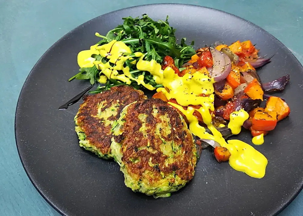 Zucchinibratlinge - MIT GRILLGEMÜSE