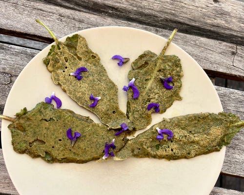 Wiesensalbei ausgebacken