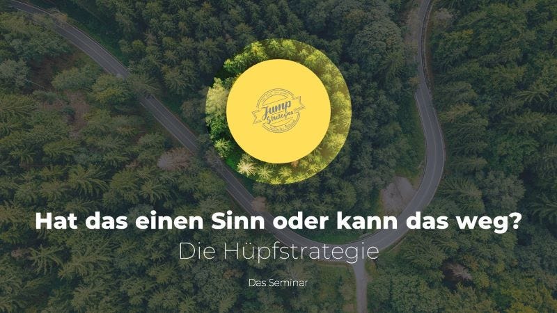 Selbstreflexion durch Hüpfstrategie Persönlichkeitsentwicklung Seminar