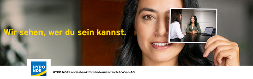 HYPO NOE Landesbank für Niederösterreich & Wien AG – ausgezeichneter Employee Experience Champion 2024. Bank und Finanzunternehmen, Standort St. Pölten & Niederösterreich, Österreich, Mittleres Unternehmen mit 600 Mitarbeitenden.