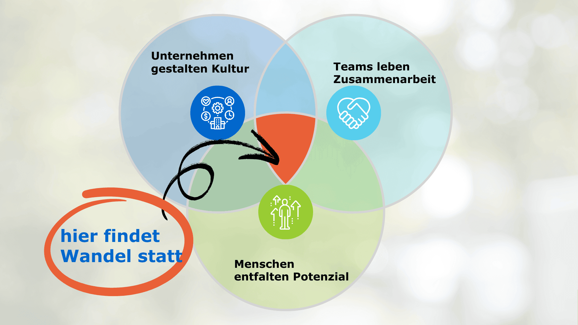 Unternehmenskultur, Teams und Mitarbeitende schaffen Wandel gemeinsam