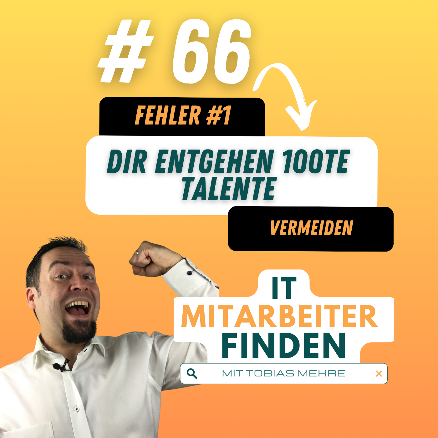 IT Mitarbeiter finden, ansprechen und begeistern. www.it-mitarbeiter-finden.de  Das Recruiting Training mit dem Du als Recruiter, Personalberater und Account Manager mit System und Zielgruppenkenntnis schneller, erfolgreicher und mit mehr Freude die richtigen IT Mitarbeiter für dein Unternehmen gewinnst. Du begeisterst und überzeugst von der Direktansprache über deine Stellenanzeigen bis zur Einstellung.  Dein Dozent: Tobias Mehre