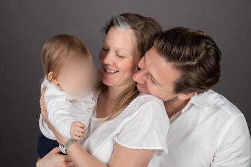 Peter Schwab mit seiner Familie