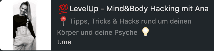 Telegram-Kanal mit Ana