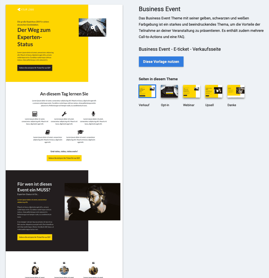 Digibiz24-Seitentypen