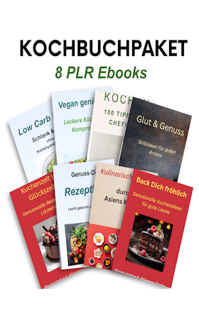 Kochbuchpaket mit PLR Kzienz