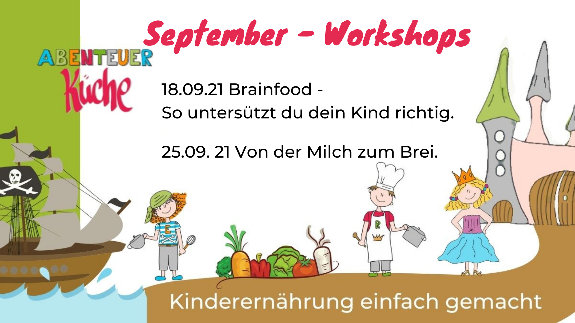 Diese Workshops erwarten dich im September