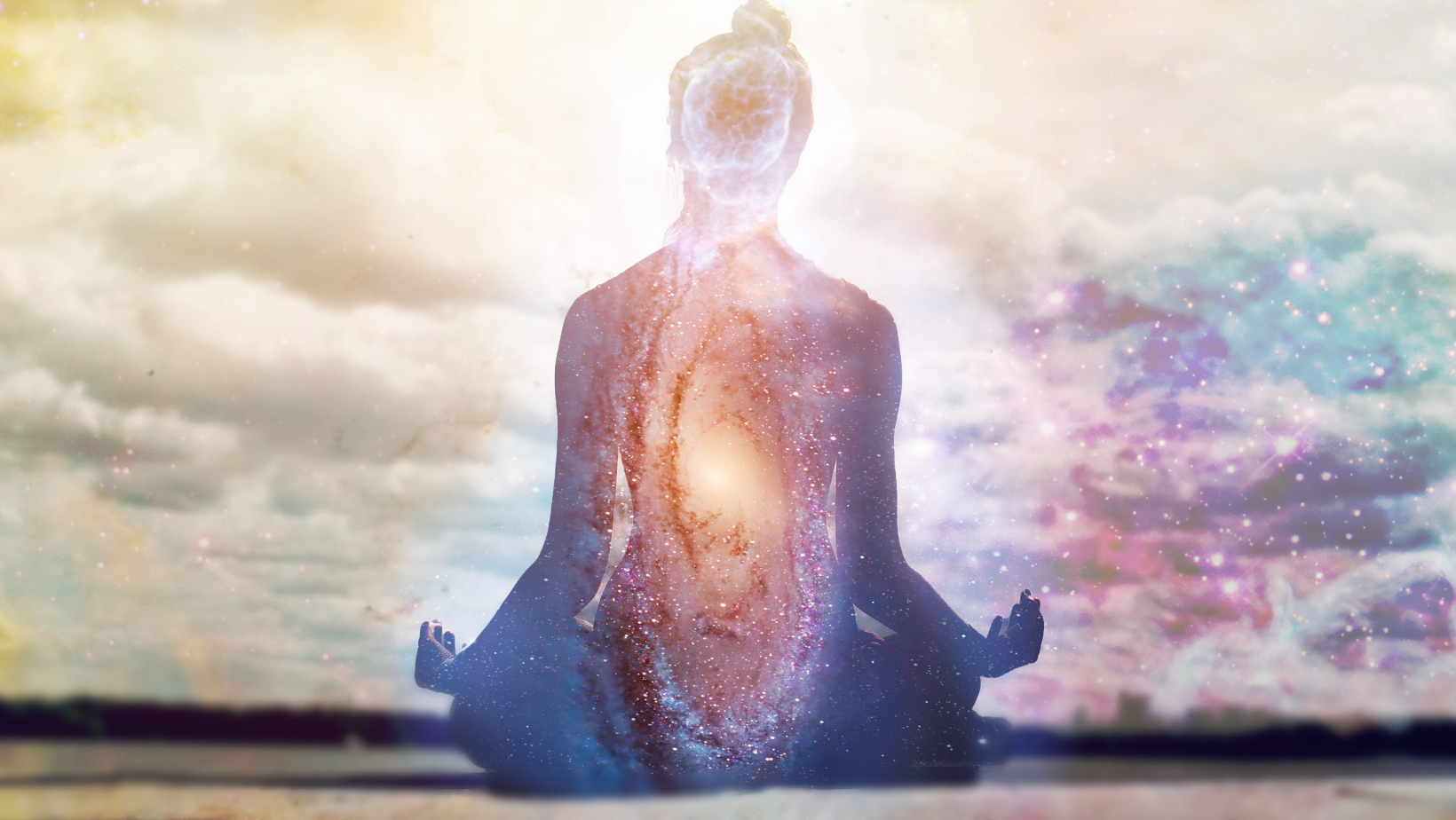 Planet Saturn mit Frau