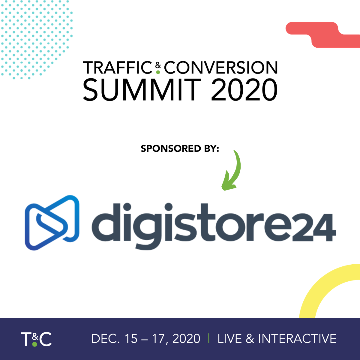 Digistore24 is the premier sponsor for traffic and conversion summit 2020