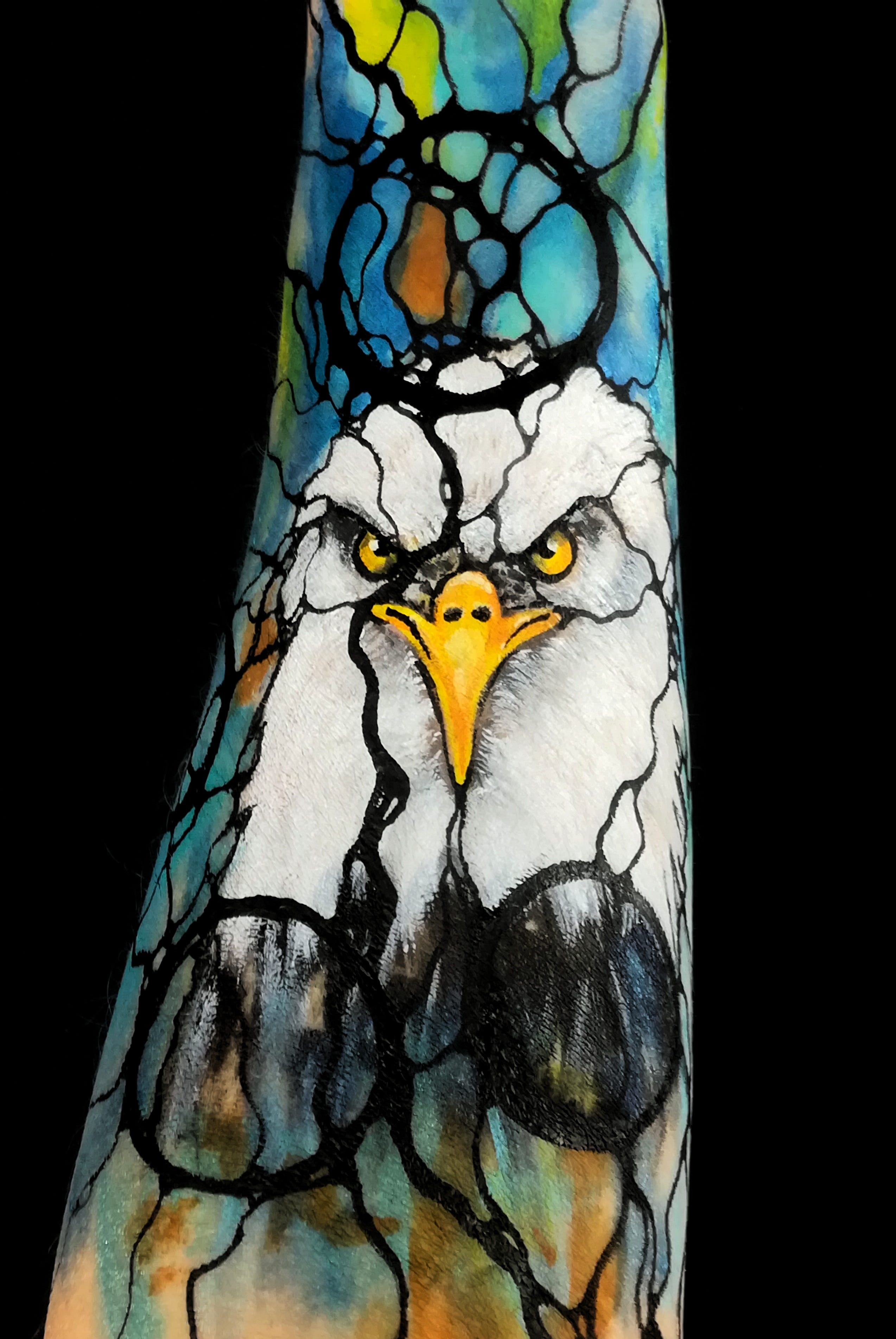 NeuroBodypainting zum Thema "Fokus"