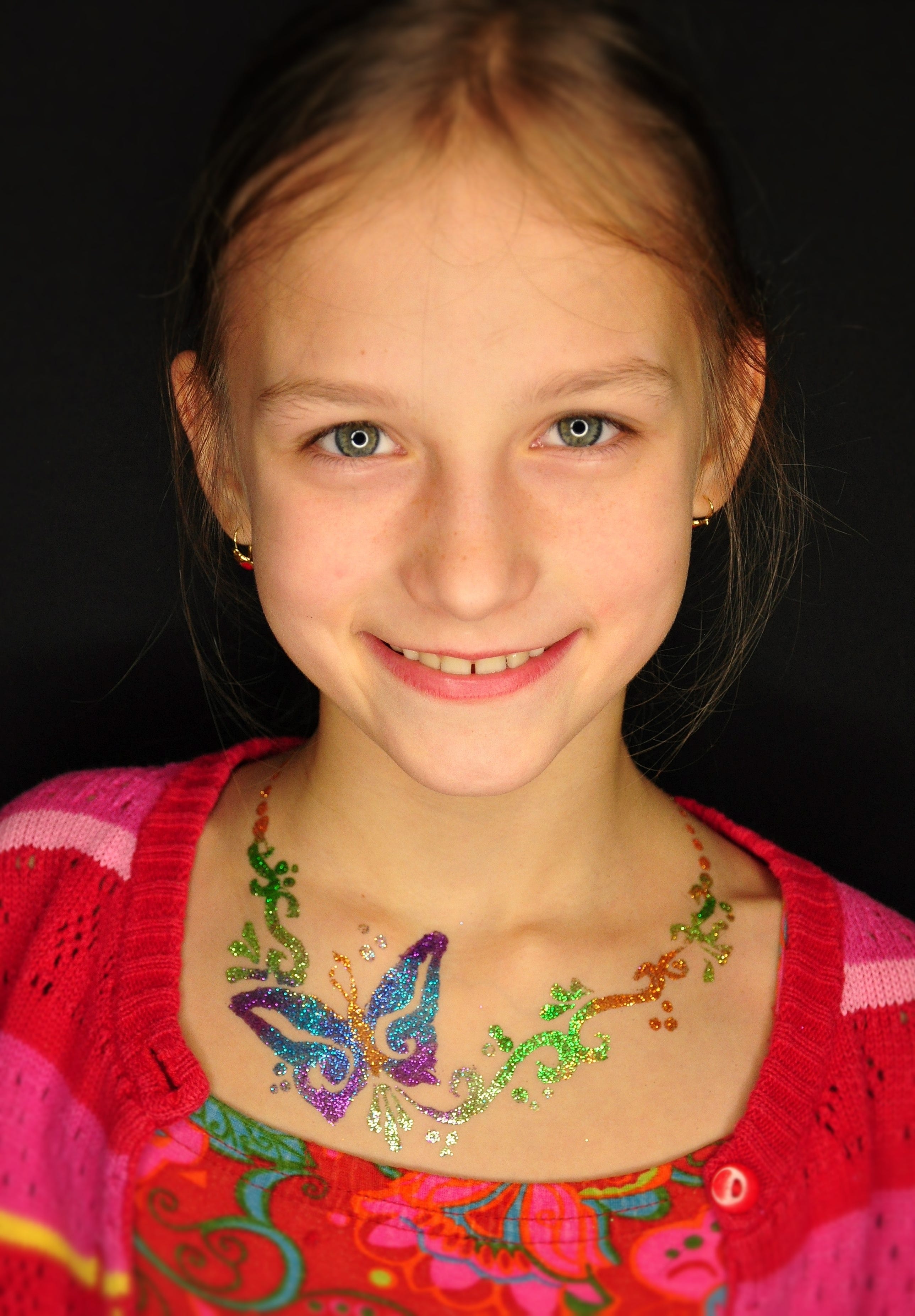 Glitzer-Tattoos