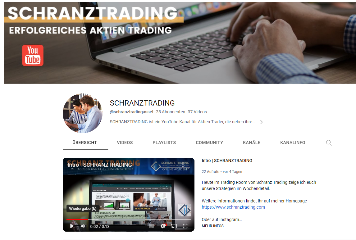 YouTube Schranz Trading