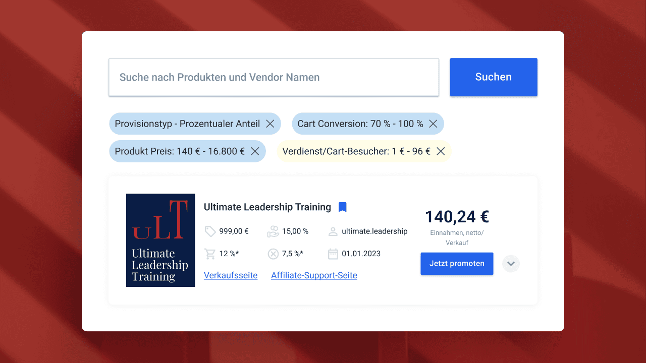 Der Digistore24-Marktplatz für Affiliates und Vendoren