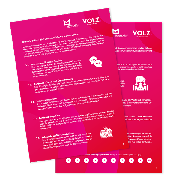 PDF 10 FATALE FEHLER, die Du als Führungskraft vermeiden solltest