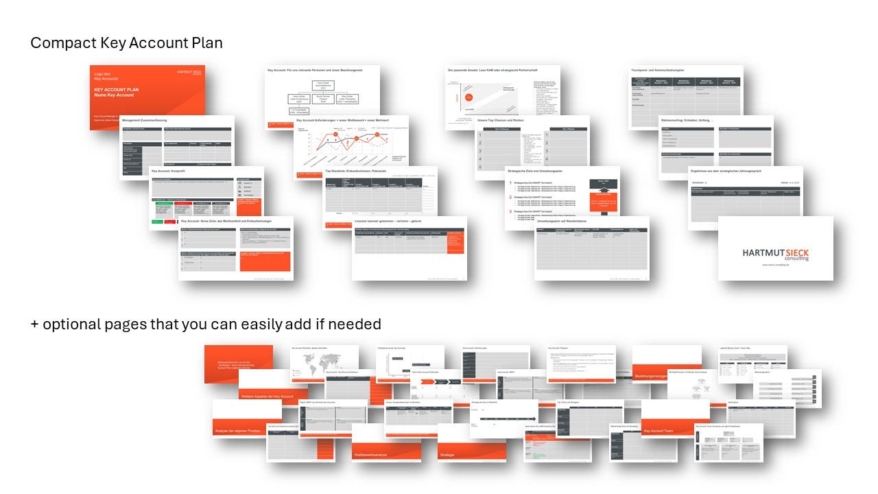 Structure of a Strategic Key Account Playbook