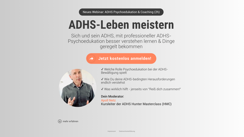 ADHS Psychoedukation