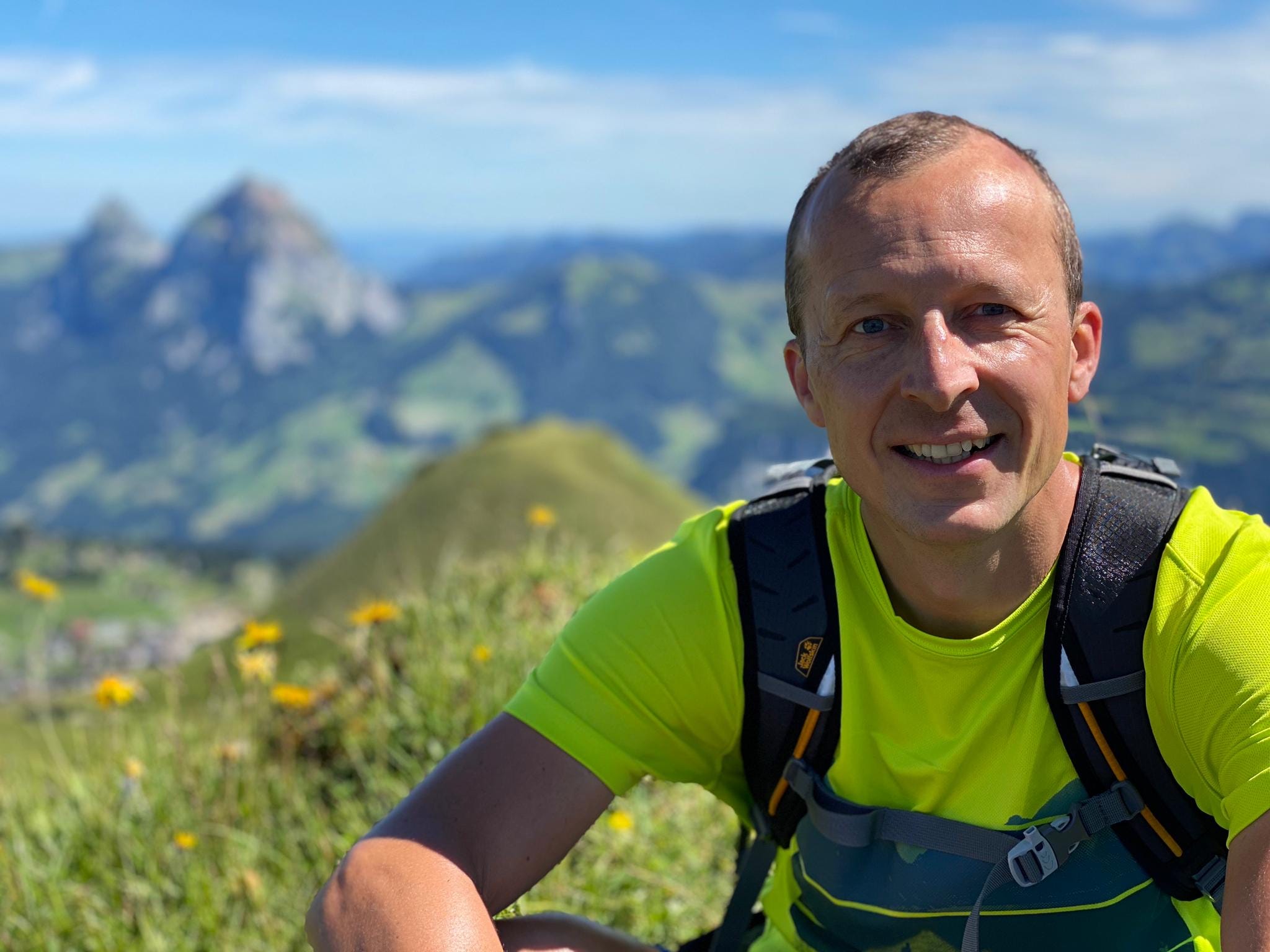 Markus in den Bergen