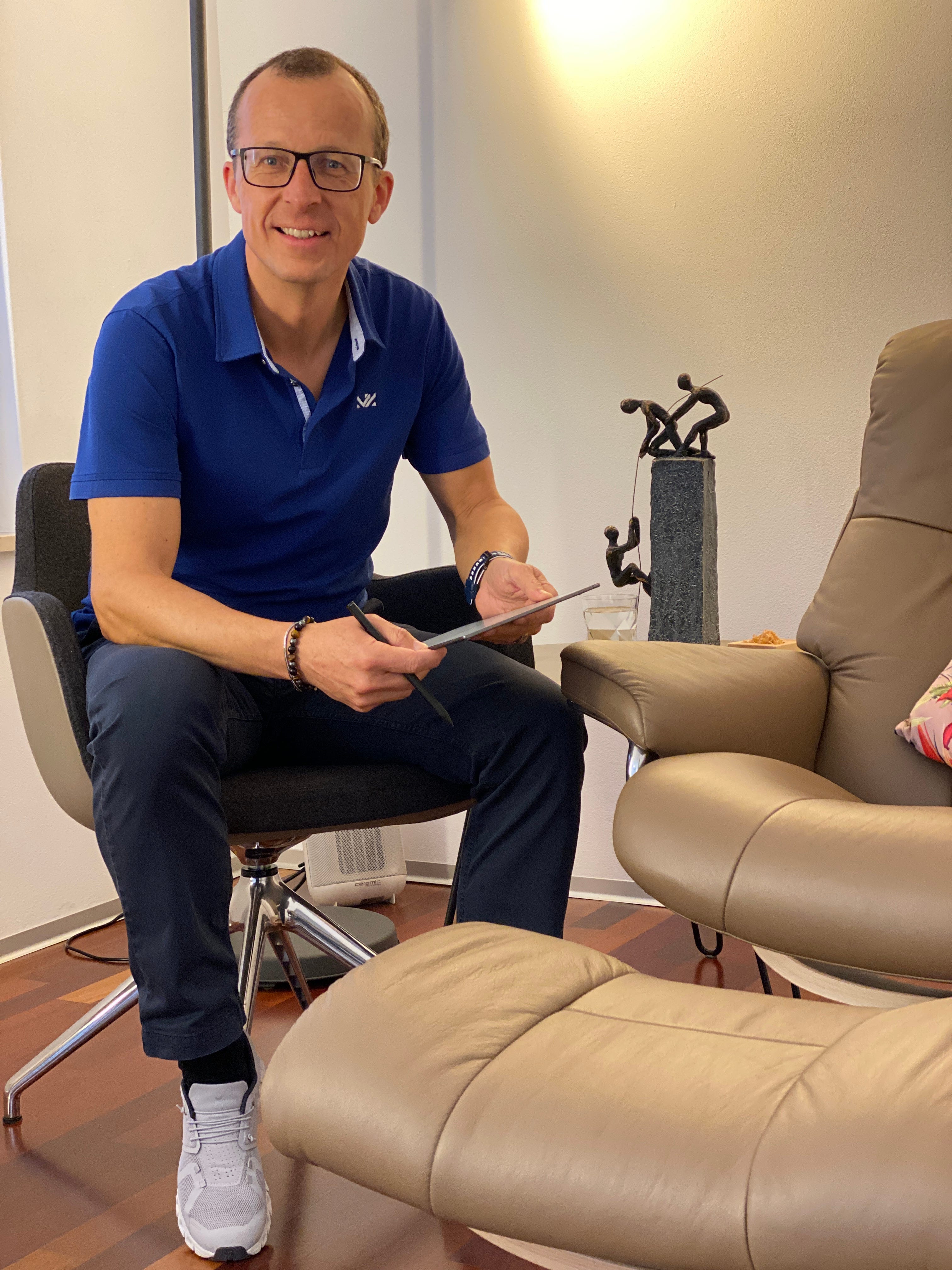 Markus am Arbeitsplatz