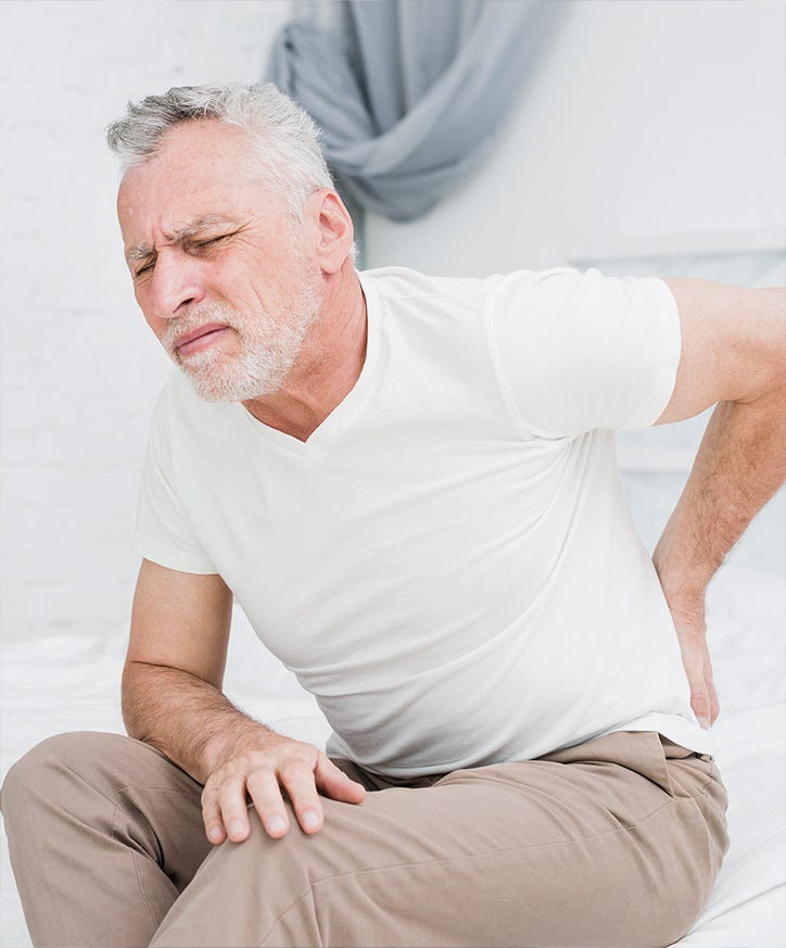 Schiefstand und Schmerzen