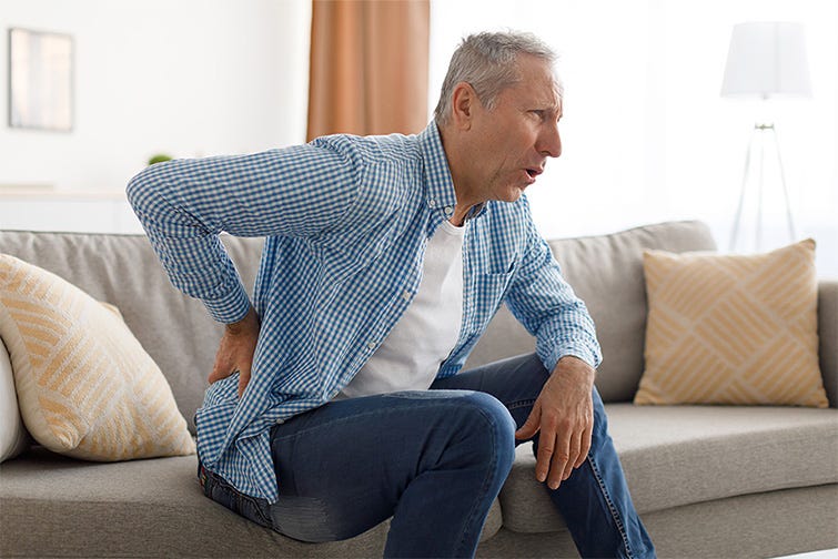 Rückenschmerzen im unteren Bereich