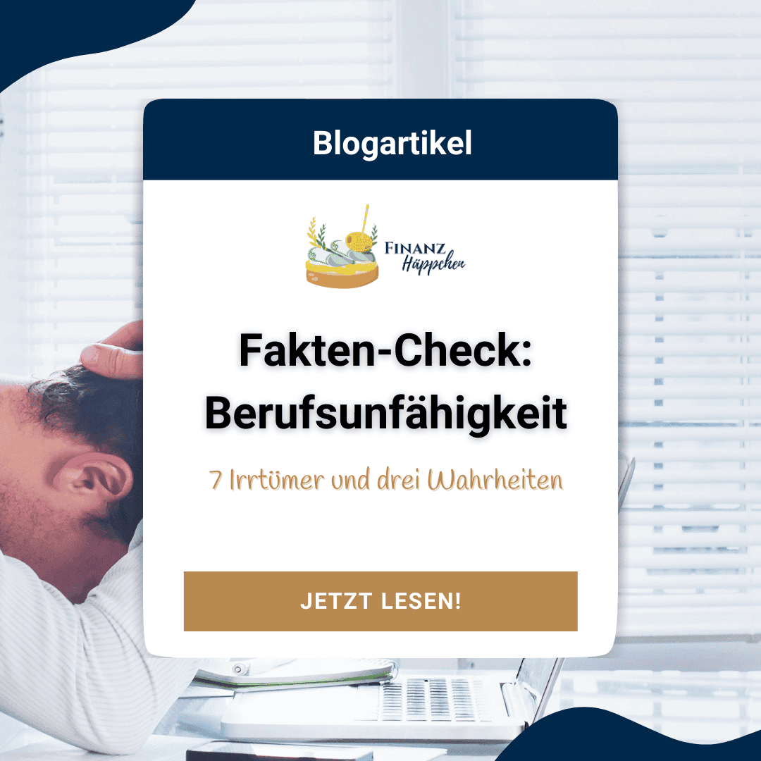 Titelbild zum Blogartikel: "Fakten-Check: Berufsunfähigkeit - 7 Irrtümer und drei Wahrheiten".